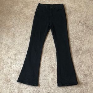 Black bell bottom jeans